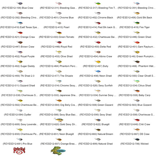 Strike king crankbait red - red, eye