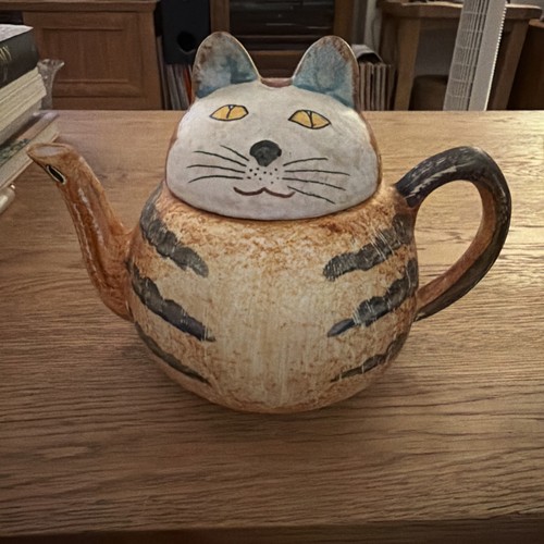 Ceramic cat kitten teapot - cat,