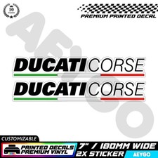 2x DUCATI CORSE Vinyl Decal
