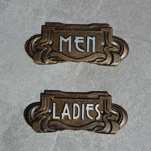 Toilet signs men - signs, art