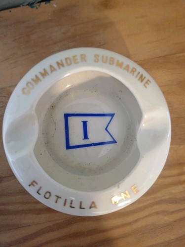 Lovely vintage naval ashtray - lovely,