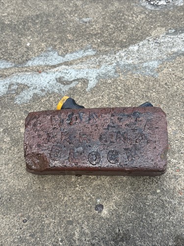 Antique brick paver labeled - antique,