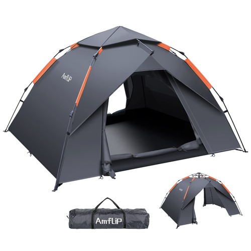 Camping tent automatic - camping, man