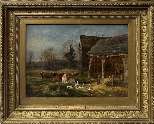 Charles james adams farmyard - charles,
