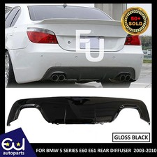 FOR BMW 5 SERIES E60 E61 QUAD EXHAUST REAR M SPORT DIFFUSER VALANCE 2003-2010