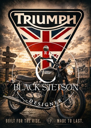 Triumph bike logo - bike, a4