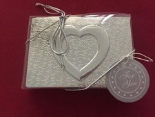 Stunning Heart Themed Silver Compact Mirror 