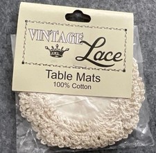Small Cotton Lace Table Mats
