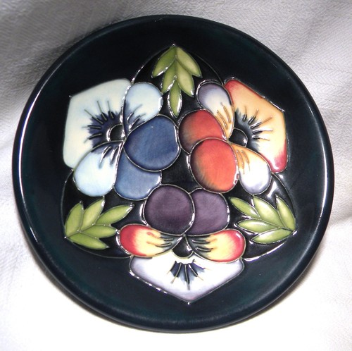 Moorcroft pottery pin - moorcroft,