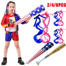 Inflate Baseball Bat Wig for Harley Quinn Suicide Fancy Dress Halloween Costome