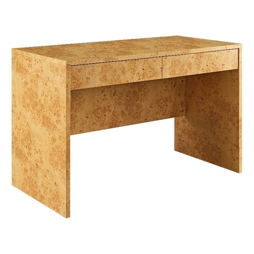 Hudson drawer burl wood desk - wood,