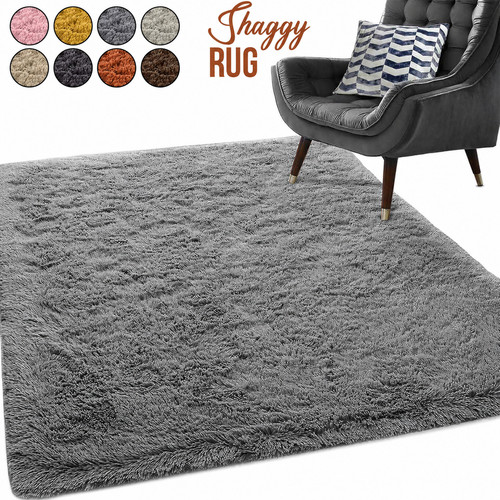 Large shaggy rug anti - rug, slip