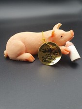 The Leonardo Collection Vintage Pig Ornament 1996 Feeding Time Pigglet Boxed 
