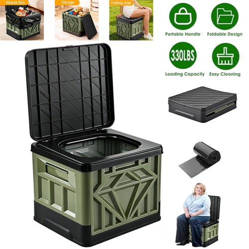 30l collapsible camping toilet - camping,