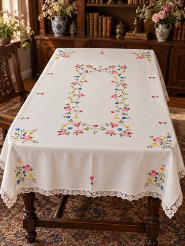 Extra large vintage applique - large,