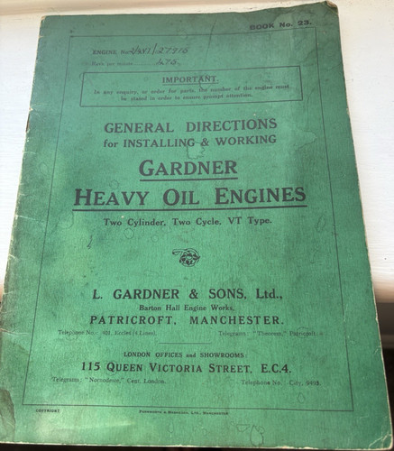 Gardner heavy oil engine - engine, two