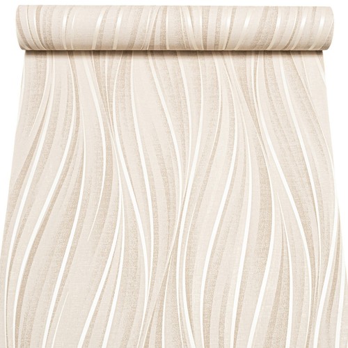Beige cream wave - beige,