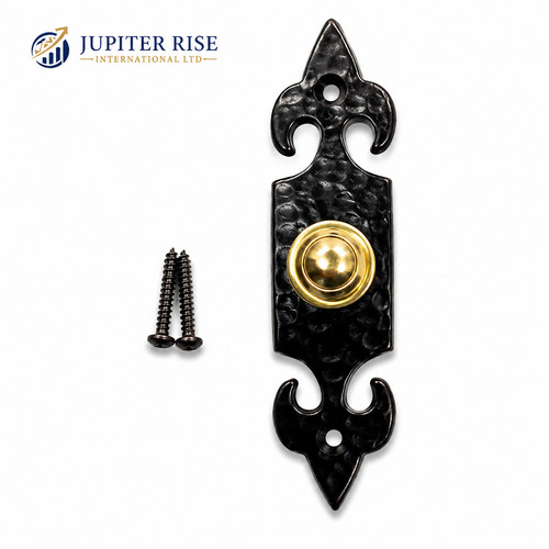 Door bell push fleur lys - bell,