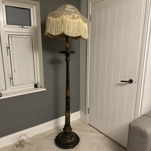 Antique mahogany floor lamp - antique,