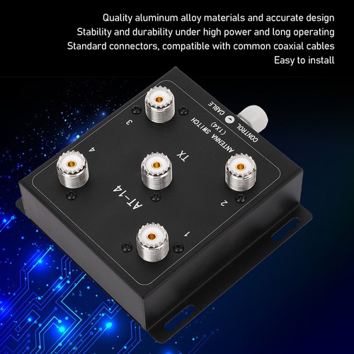 Way coax antenna switch - 4-way,