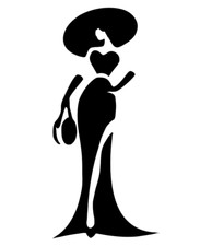 Art Deco Lady Stencil -