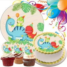 Dinosaur Cake Topper Party