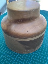 Guy Morse Brown Wooden Hat Block Millinery utility block CB 13 22”