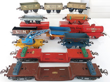 O Gauge HORNBY Wagons - Trolley, Shell Tank, Timber, Crane, Side Tipping & Open