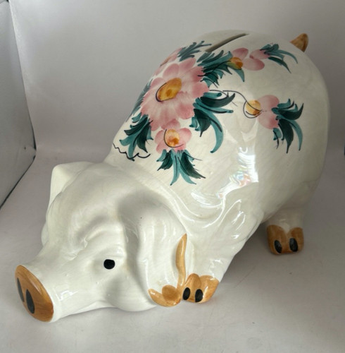 Vintage snuffling pig money - vintage,