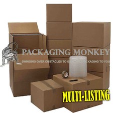 CARDBOARD BOXES REMOVAL PACKING MOVING KITS *ALL SIZES*
