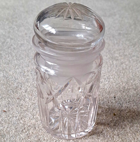 Vintage cut crystal sugar - cut,