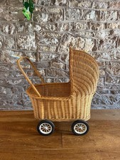 Vintage Wicker Dolls’ Pram