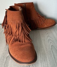 TopShop ARID Brown Fringed