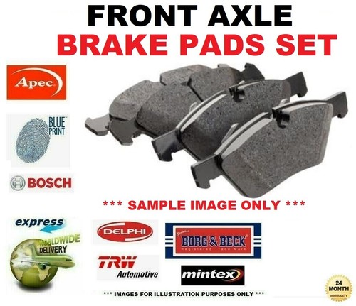Front axle brake pads - axle, for