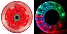 L.E.D. Scooter Wheels with ABEC 9 Bearings for Razor Scooters 100mm Light Up ...
