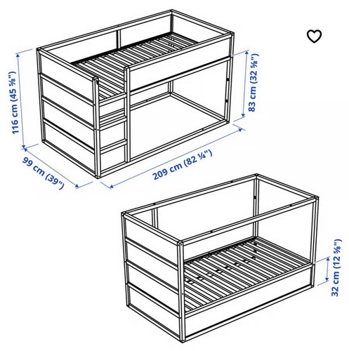 Ikea kura children single - ikea,