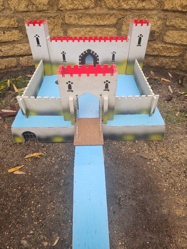 Vintage wooden castle made - , in