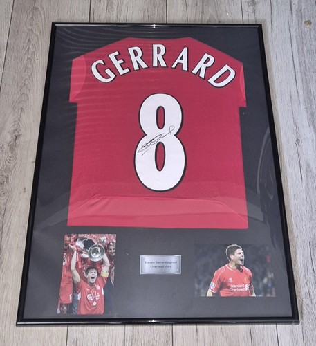 Signed football shirt gerrard - signed,