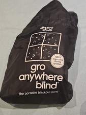 The Gro Company Anywhere Blackout Blind Black Moons & Stars Print Suction Cups