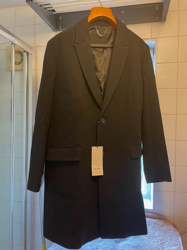 River island black coat - river,