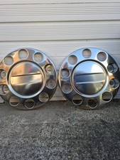 Wheel Trims 1 pair, 22.5" , 10 Stud Stainless Steel, Daf Volvo Iveco Scania,NEW.