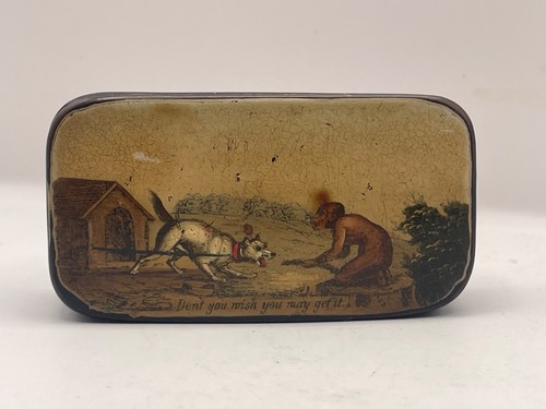 Snuff box lacquered papier