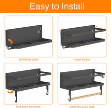 Spice Rack Magnetic Shelf with