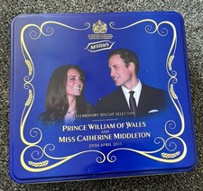 2011 McVITIES BISCUITS PRINCE WILLIAM & KATE CATHERINE MIDDLETON TIN UNOPENED 