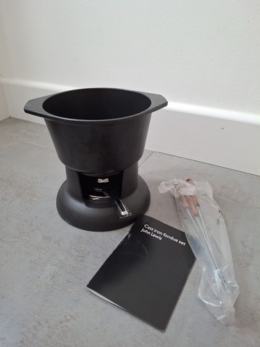 John lewis cast iron fondue - john,