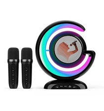 Wireless Bluetooth Speaker Karaoke Machine with Dual Microphones