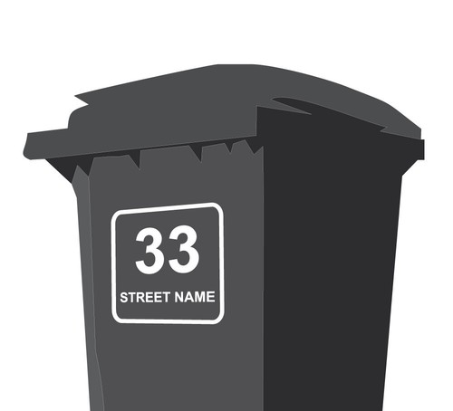 Personalised wheelie bin - 3,