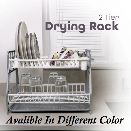 Tier rack dish drainer for - 2-tier,