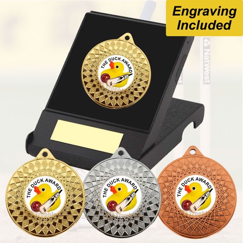 Cricket medal box - medal, in