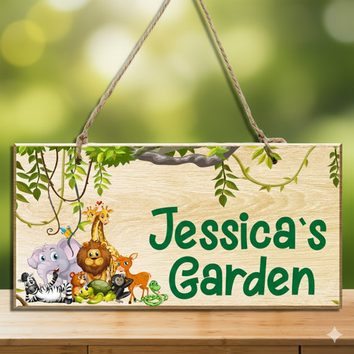 Personalised wooden garden - personalised,
